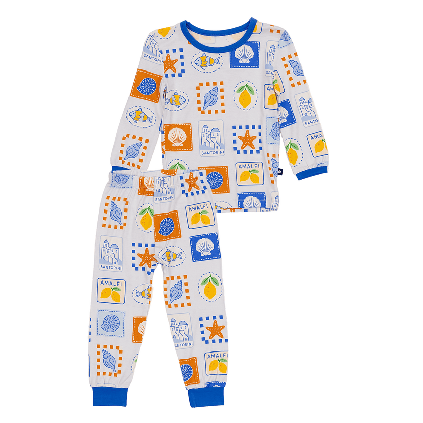 Long PJ Set in Mediterranean Breeze