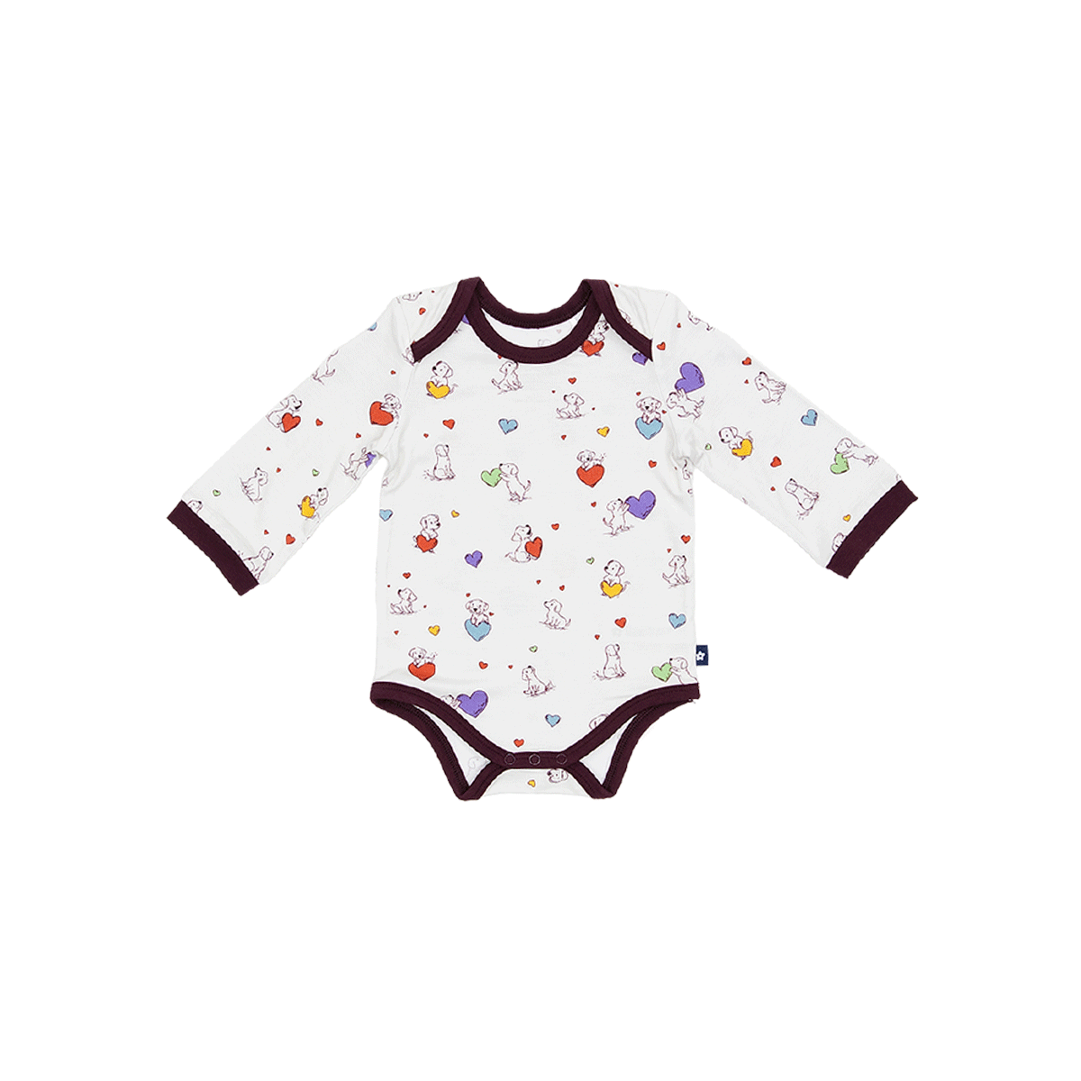 Long Sleeve Bodysuit in Puppy Love