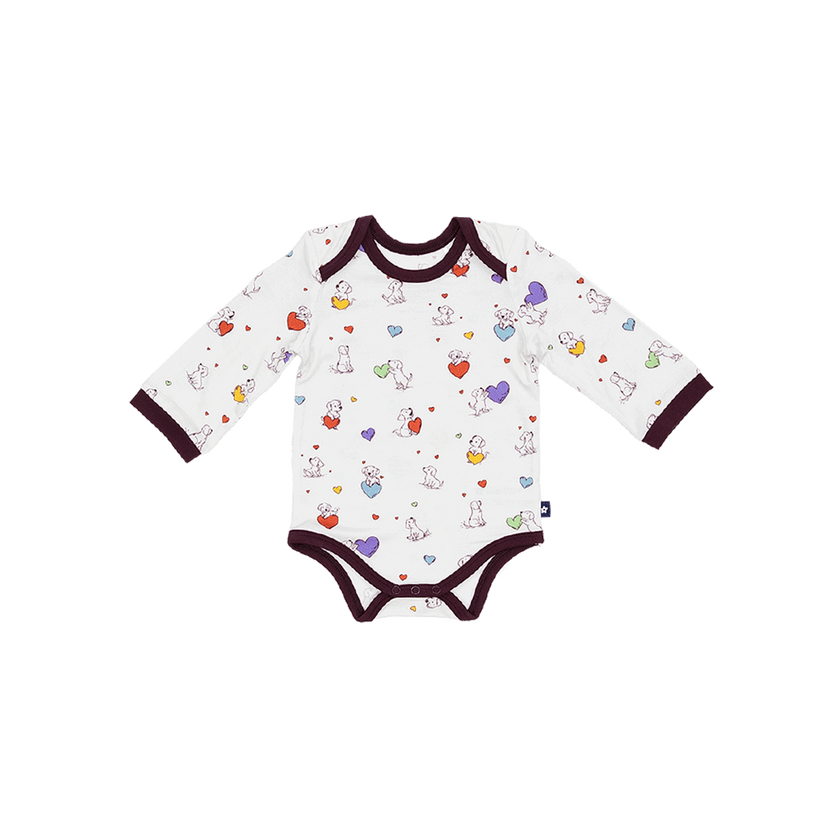 Long Sleeve Bodysuit in Puppy Love