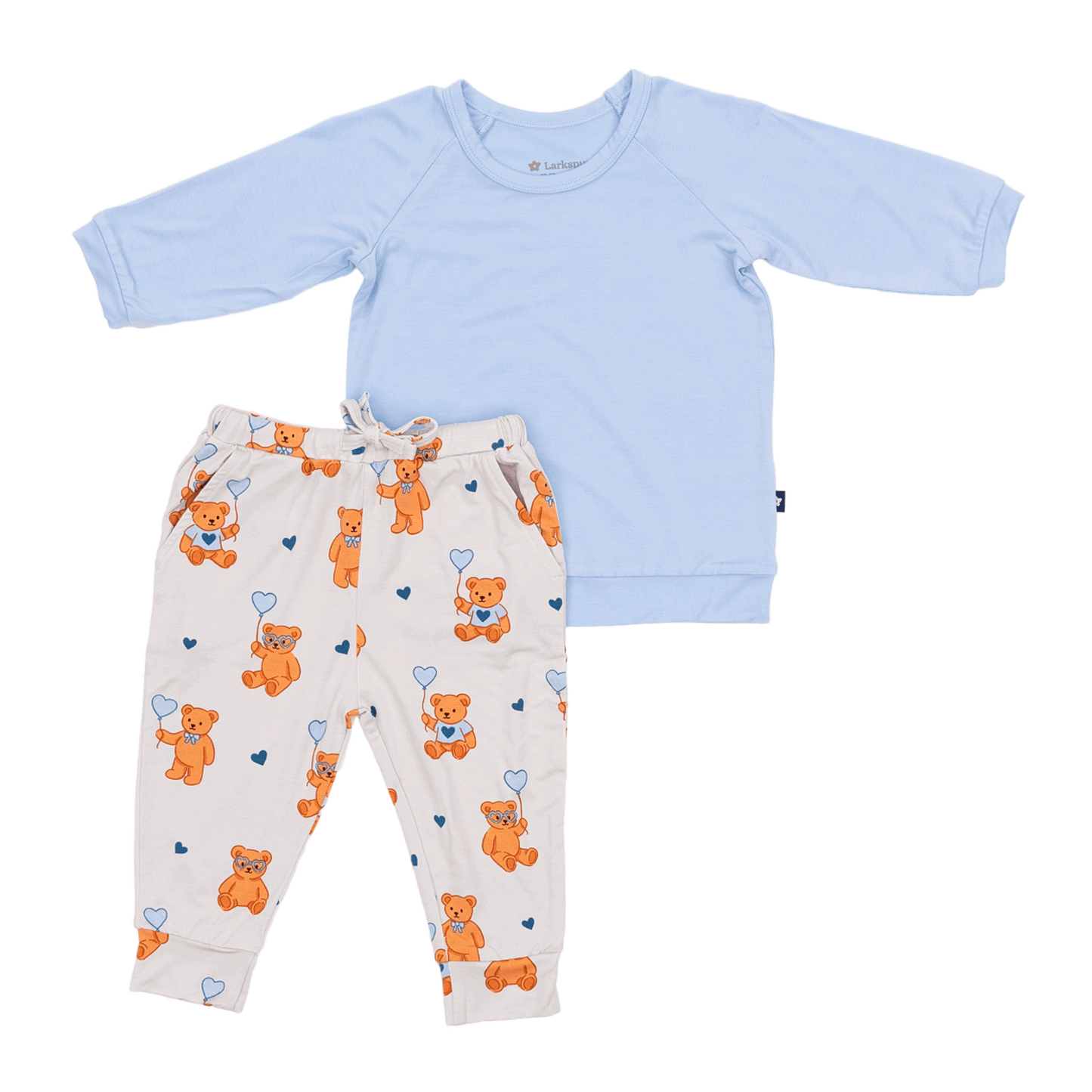 Long Sleeve Jogger Set in Bluebeary
