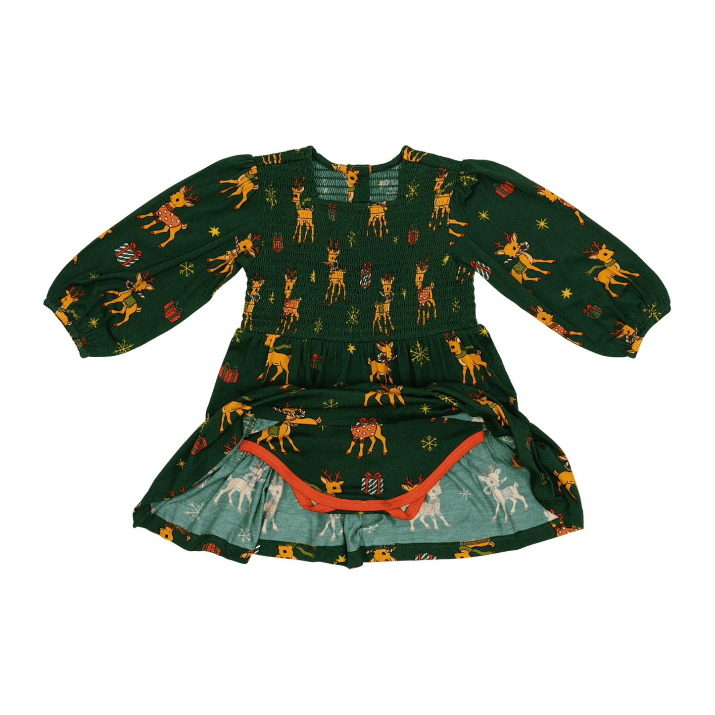 Long Sleeve Smocked Dress in Oh Dear!