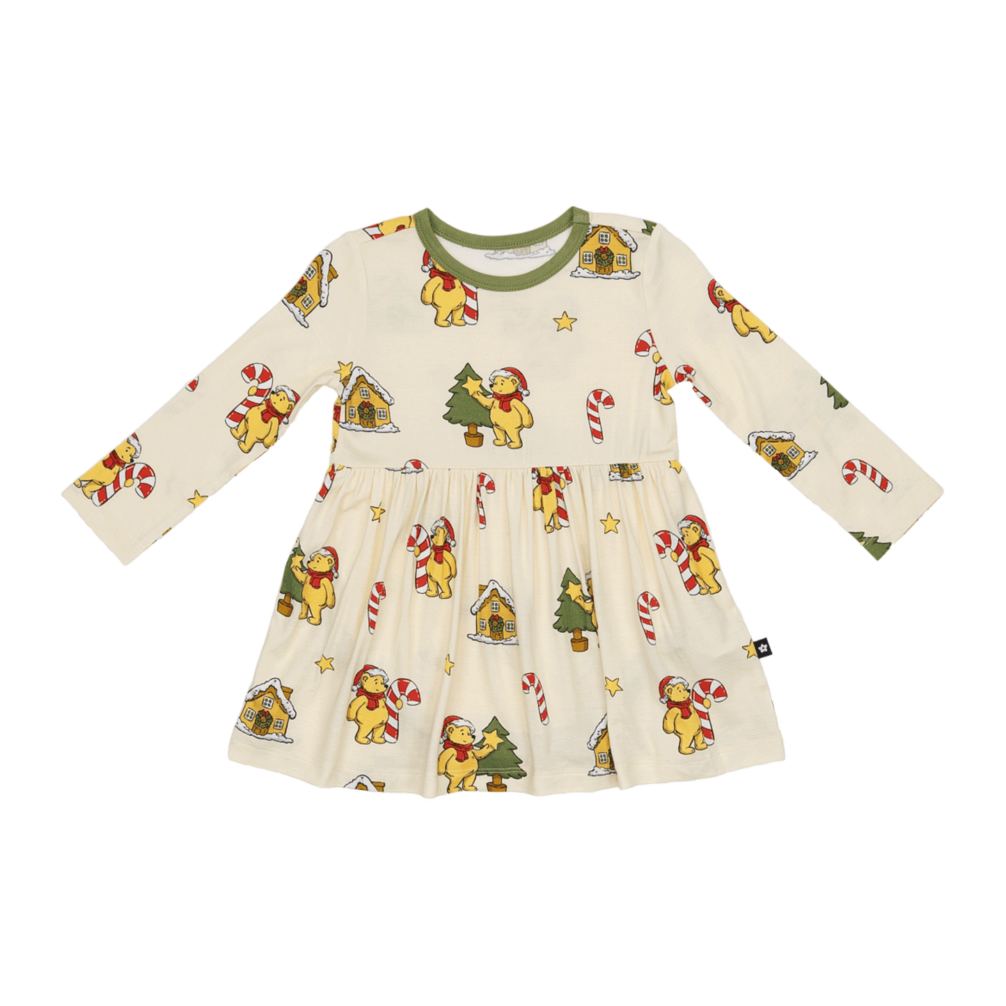Long Sleeve Twirl Dress in Beary Merry Christmas
