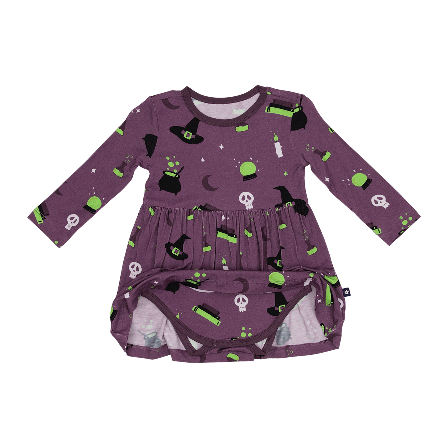 Long Sleeve Twirl Dress in Hocus Pocus