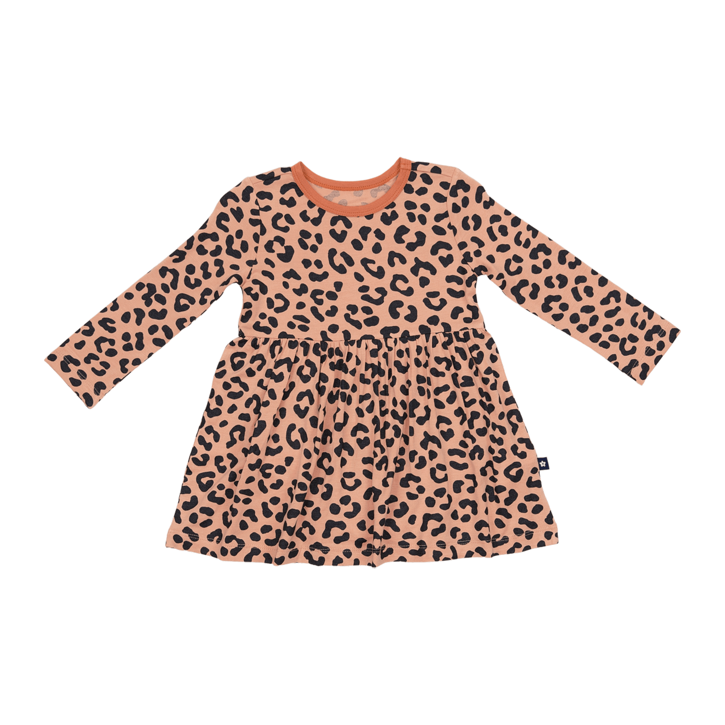 Long Sleeve Twirl Dress in Leopard