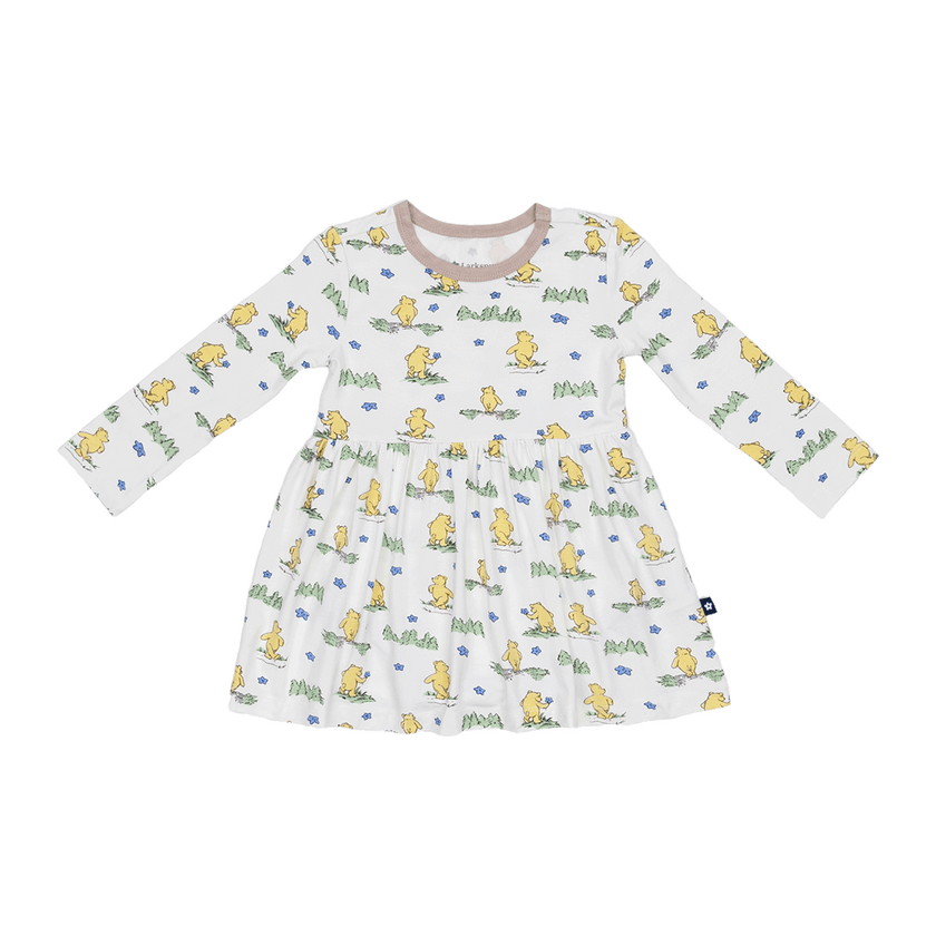 Long Sleeve Twirl Dress in Woodland Journey