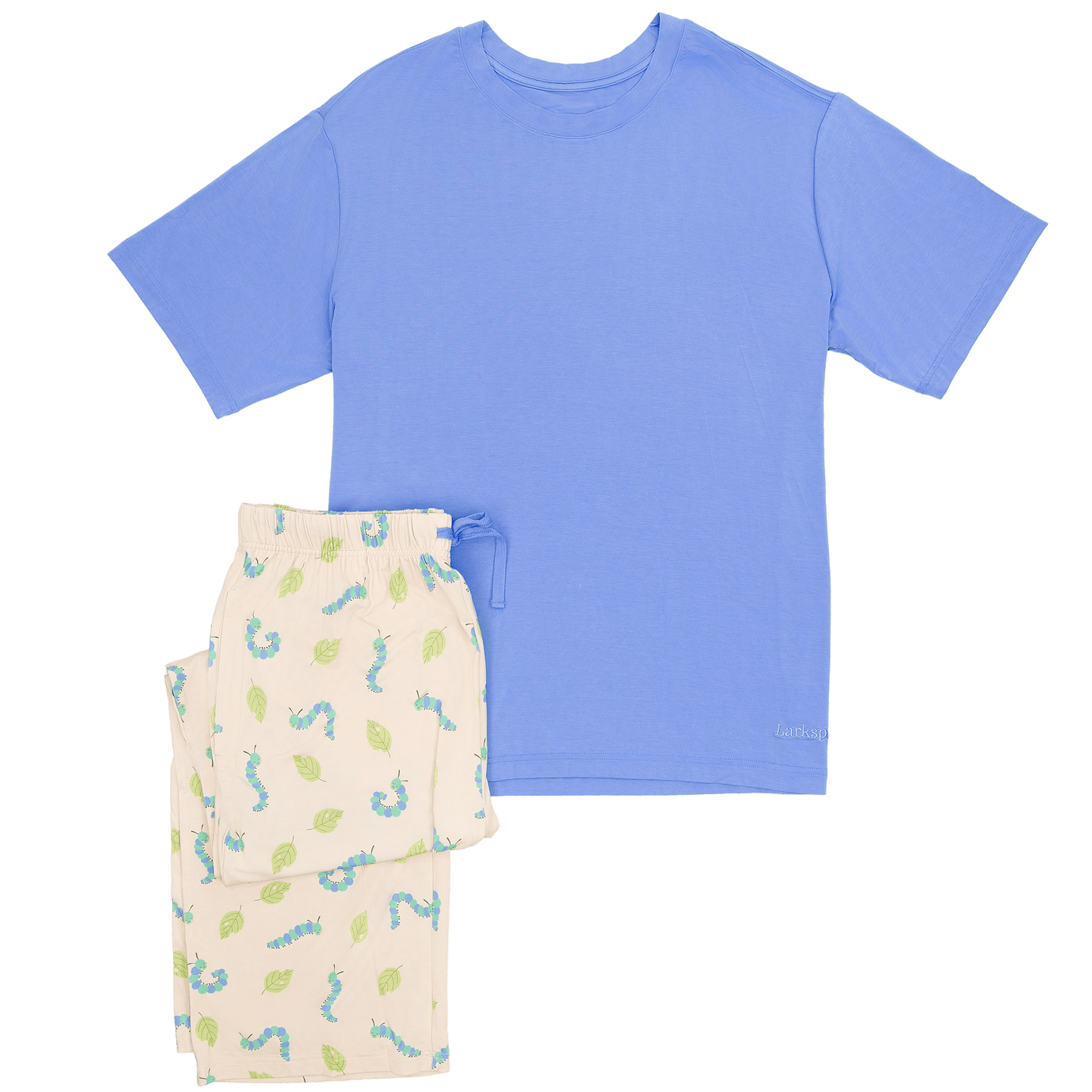 Men's Short Lounge Set in Caterpillar Crew