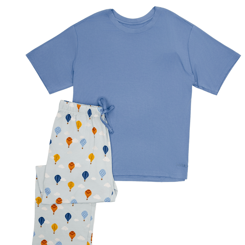 Men's Short Lounge Set in Hot Air Balloons