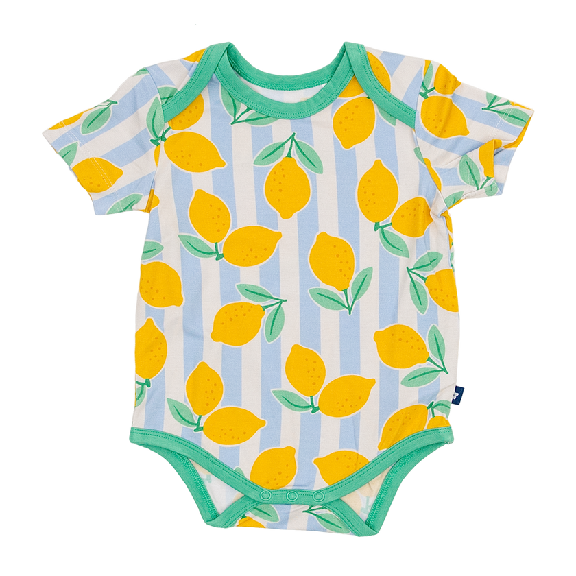 Short Sleeve Bodysuit in Lemonade