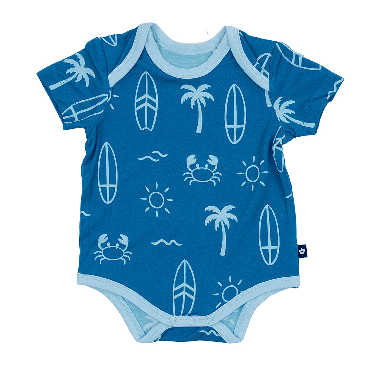 Short Sleeve Bodysuit in Surf Club