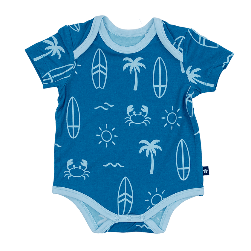 Short Sleeve Bodysuit in Surf Club