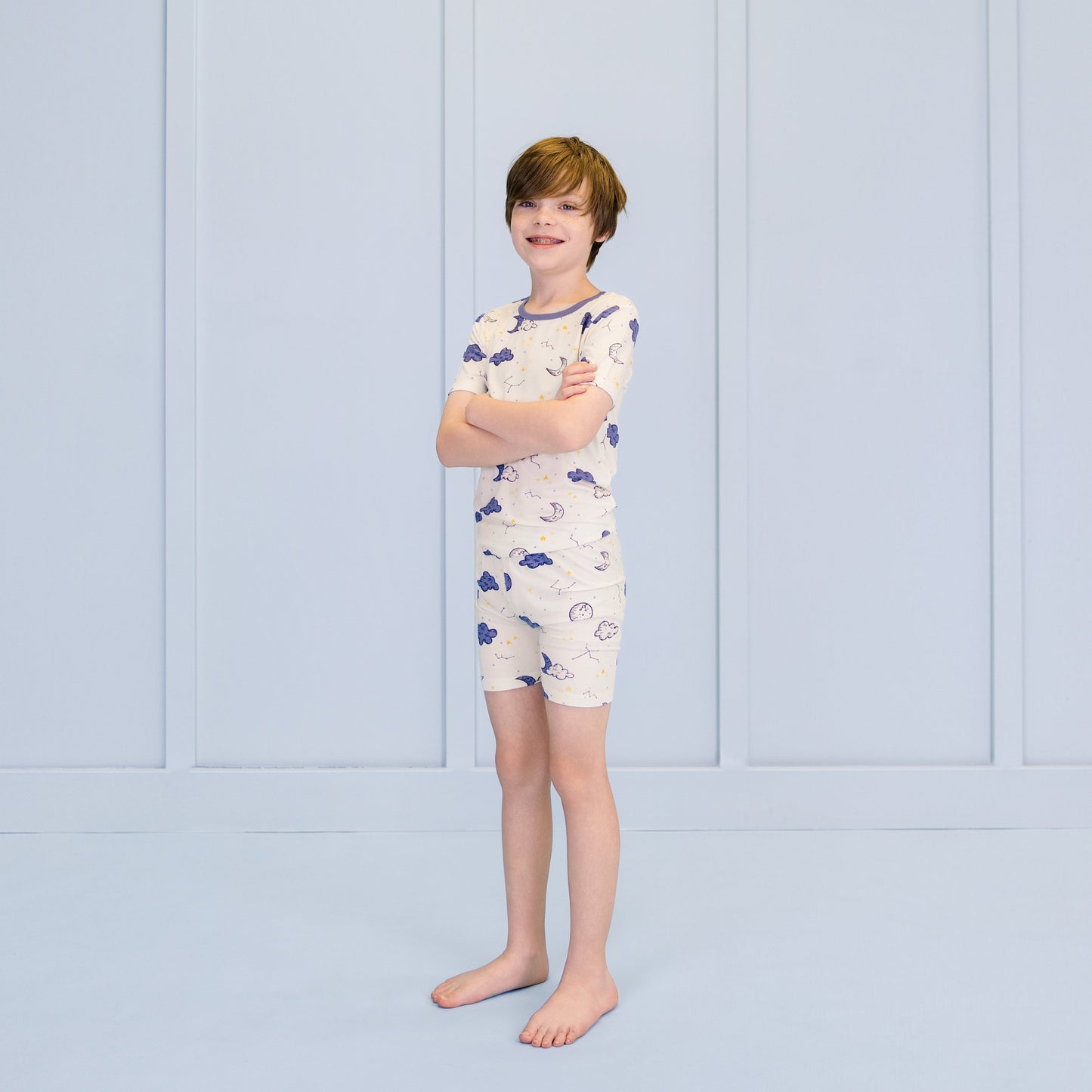Short PJ Set in Dreamy Skies