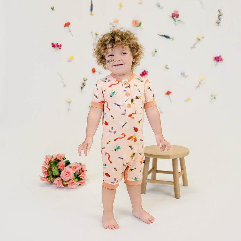 Short Romper in Cuddly Crawlers
