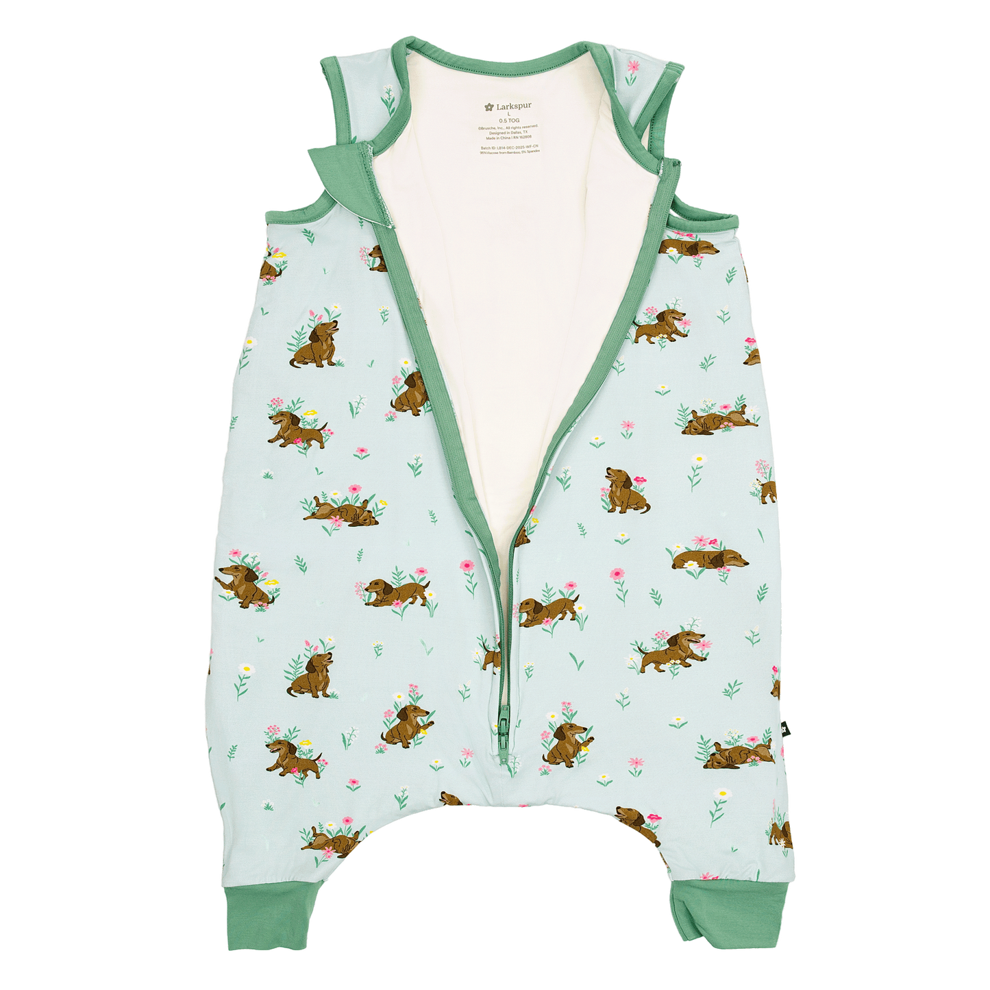 Sleep Sack Walker in Dachshund Garden 0.5 TOG