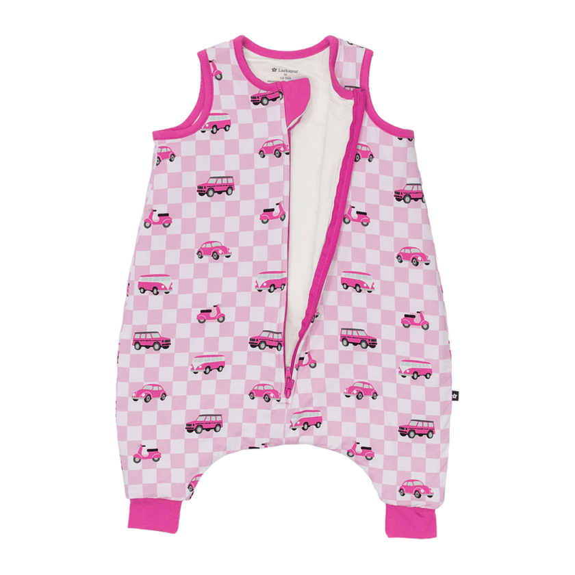 Sleep Sack Walker in Pink Wheels 1.0 TOG
