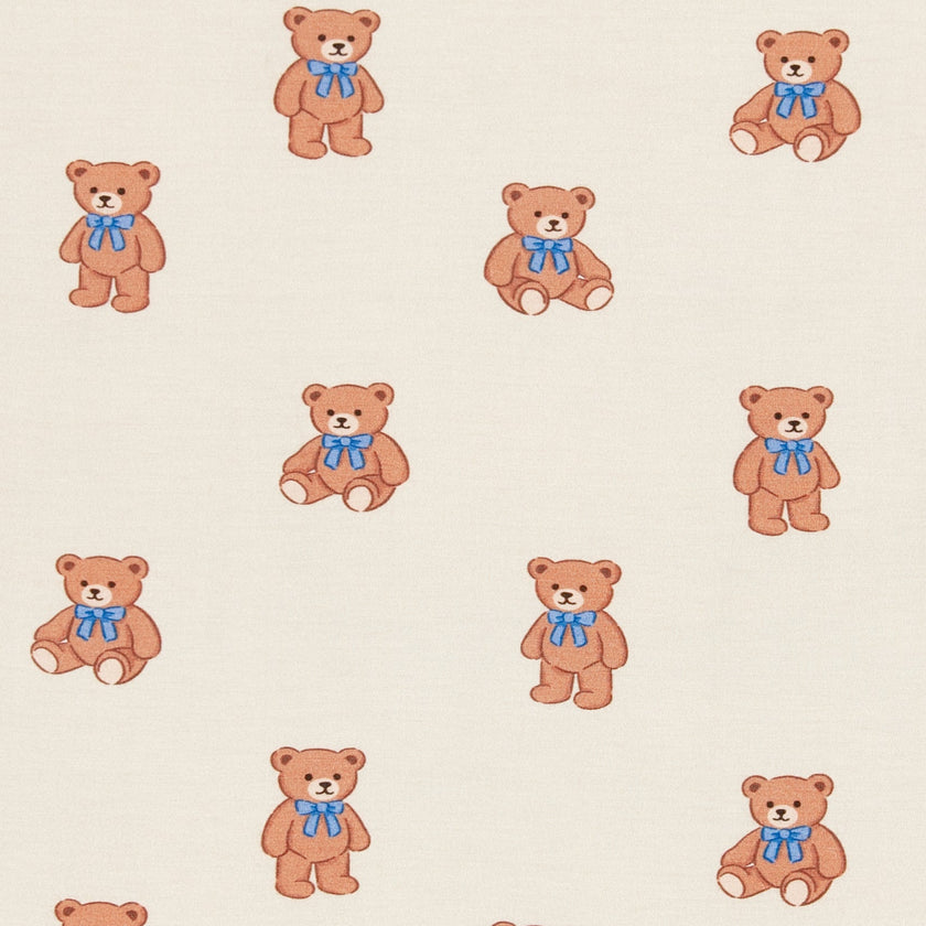 Convertible Footed Romper in Teddy Bear