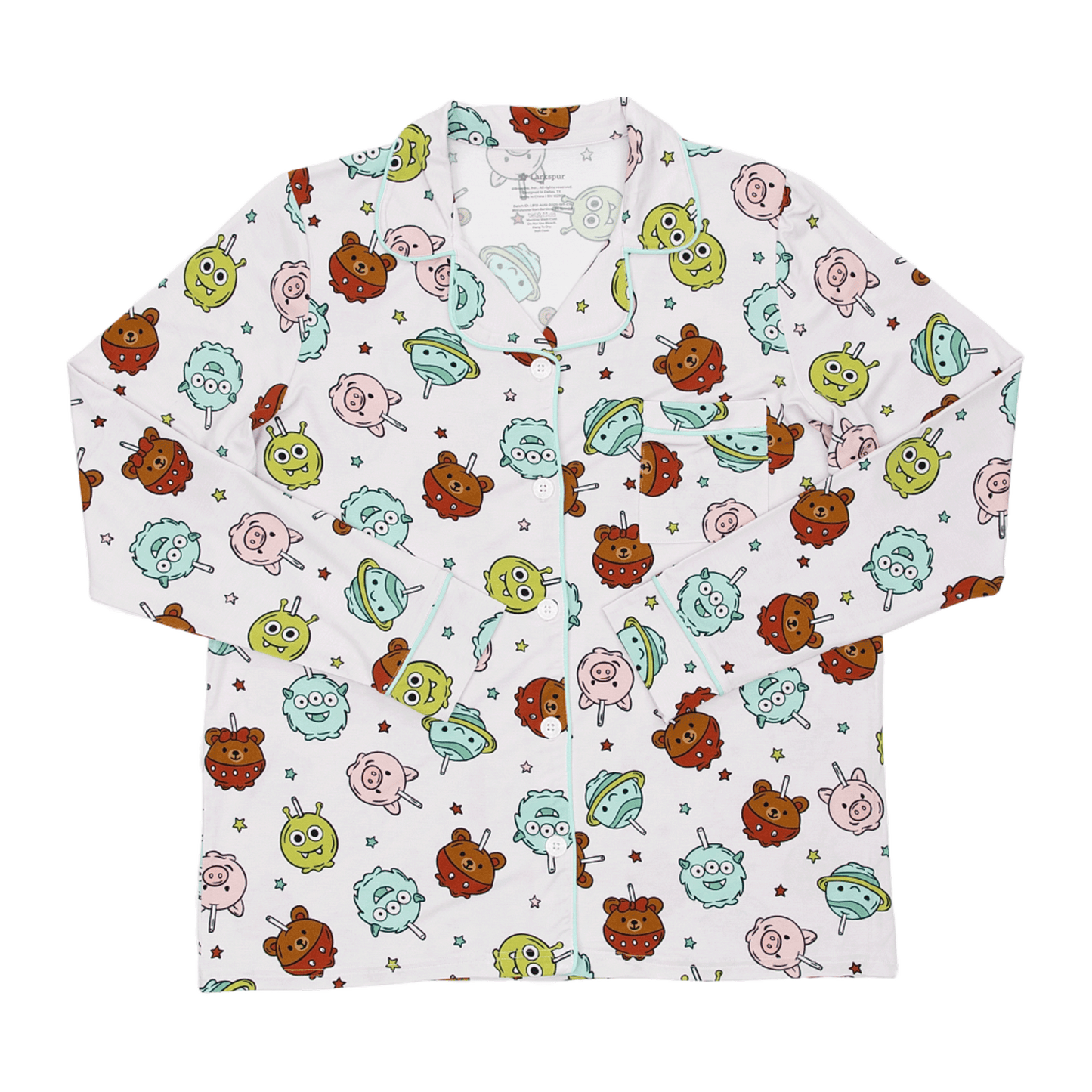 Women's Long Pajama Set in Sweet Squad