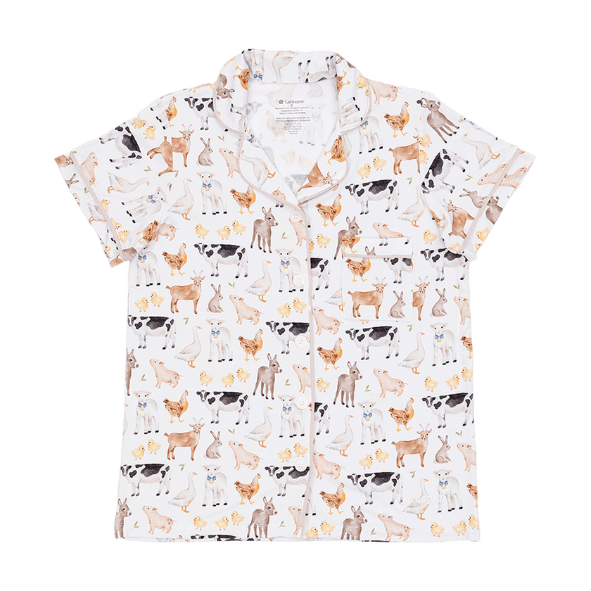 Women's Short Pajama Set in Funny Farm