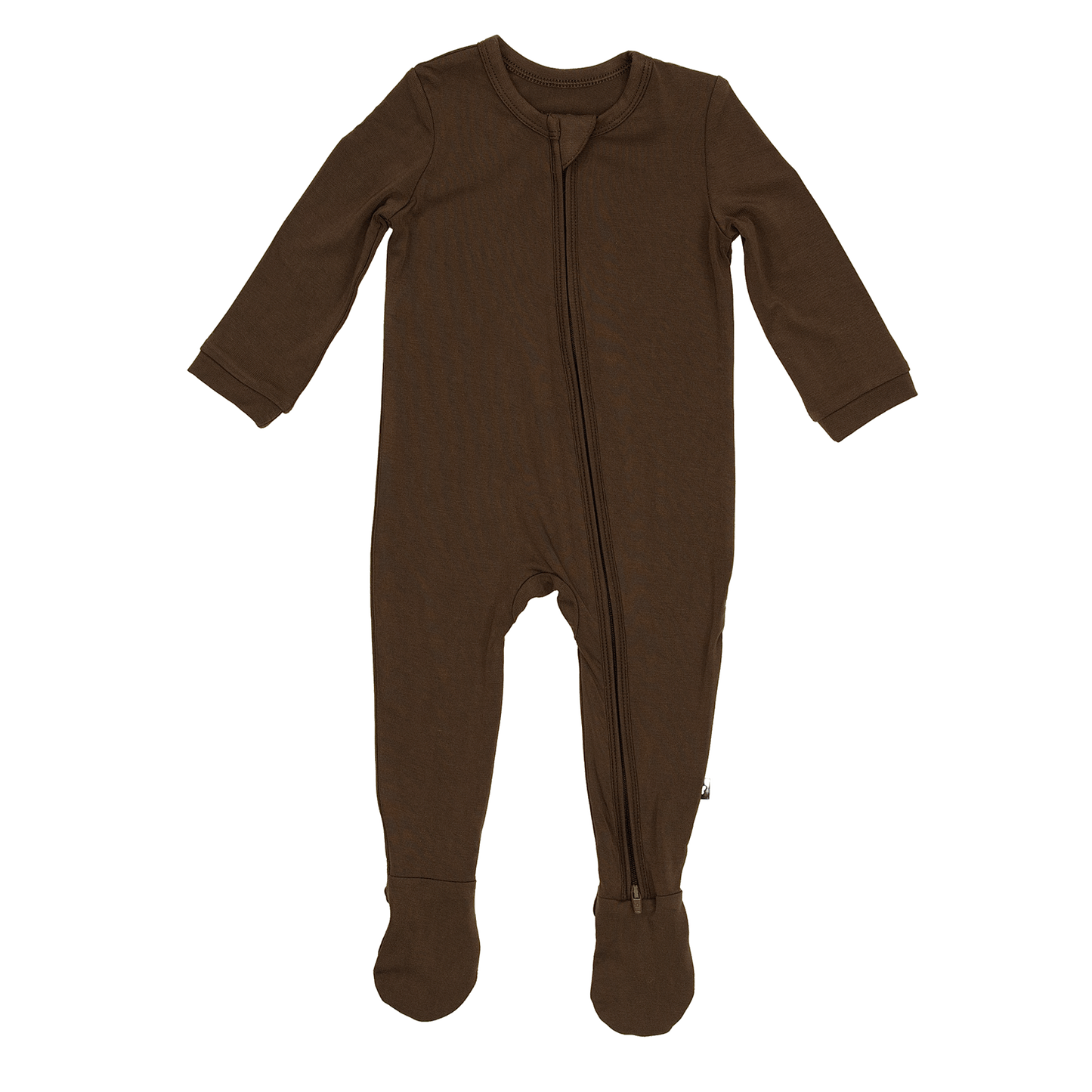 Zip Footie in Espresso