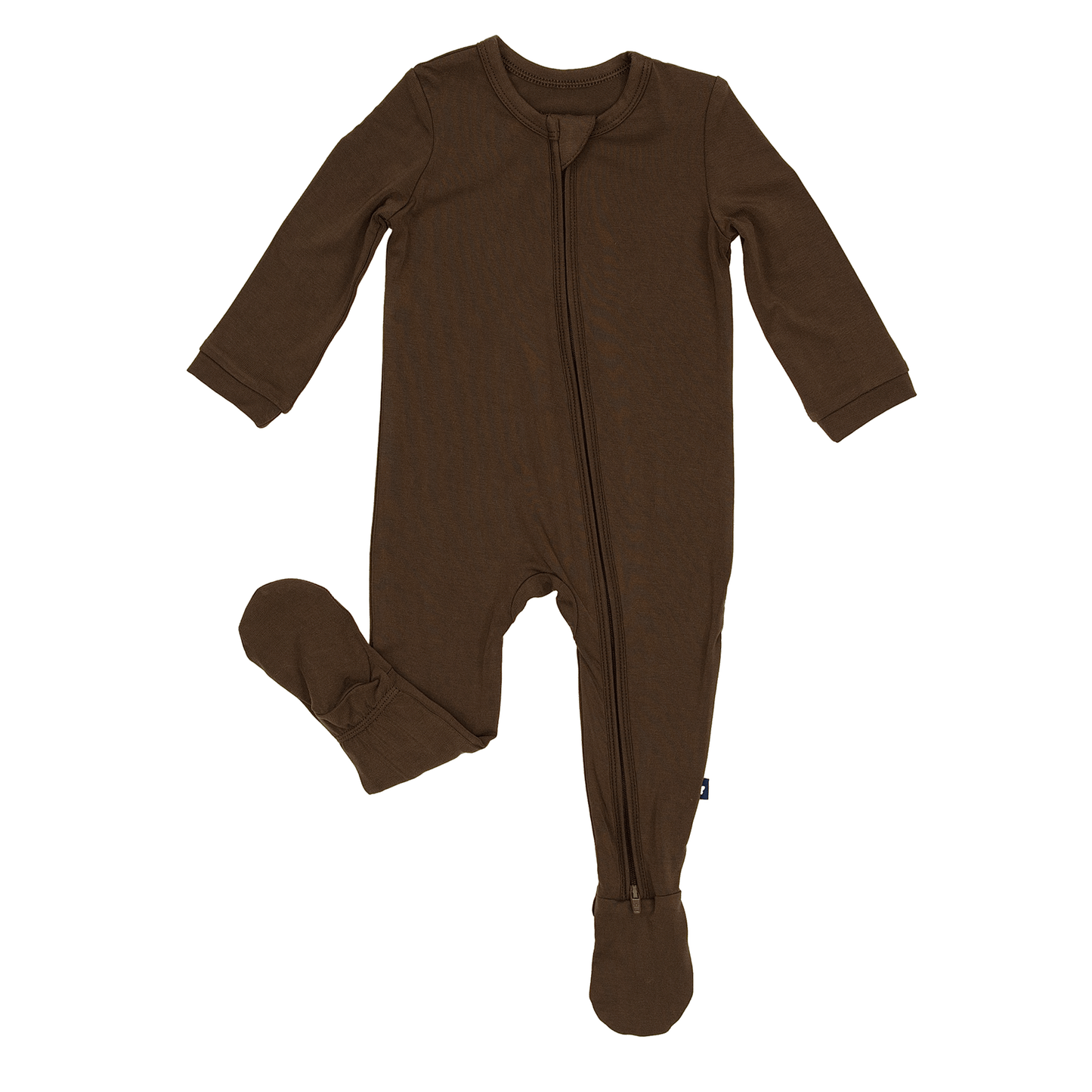 Zip Footie in Espresso