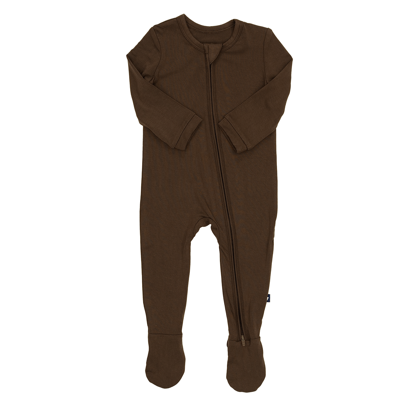 Zip Footie in Espresso