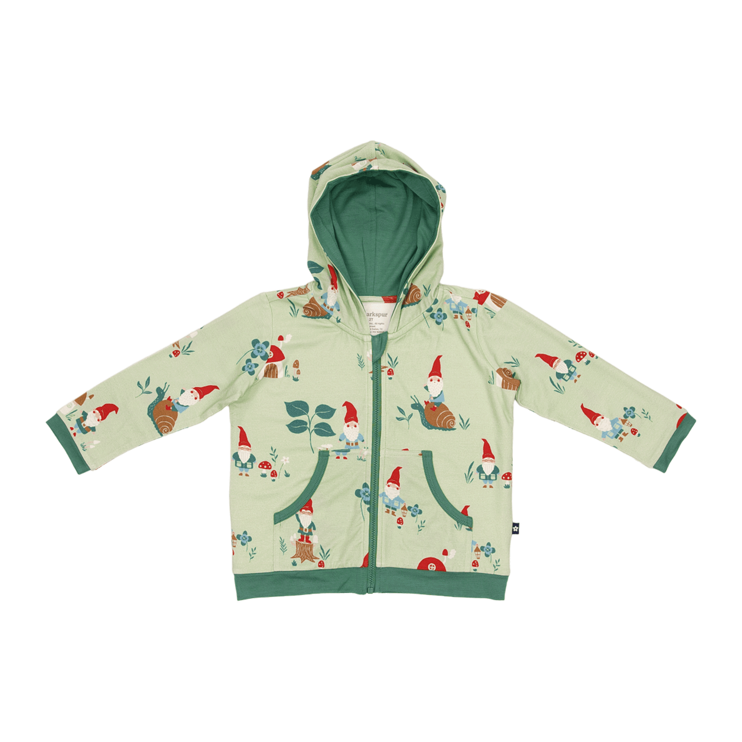 Zip Hoodie in Gnomes