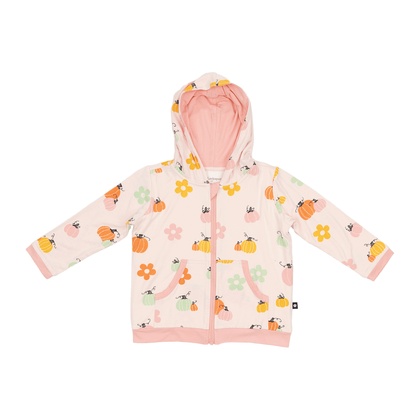Zip Hoodie in Pumpkin Patch