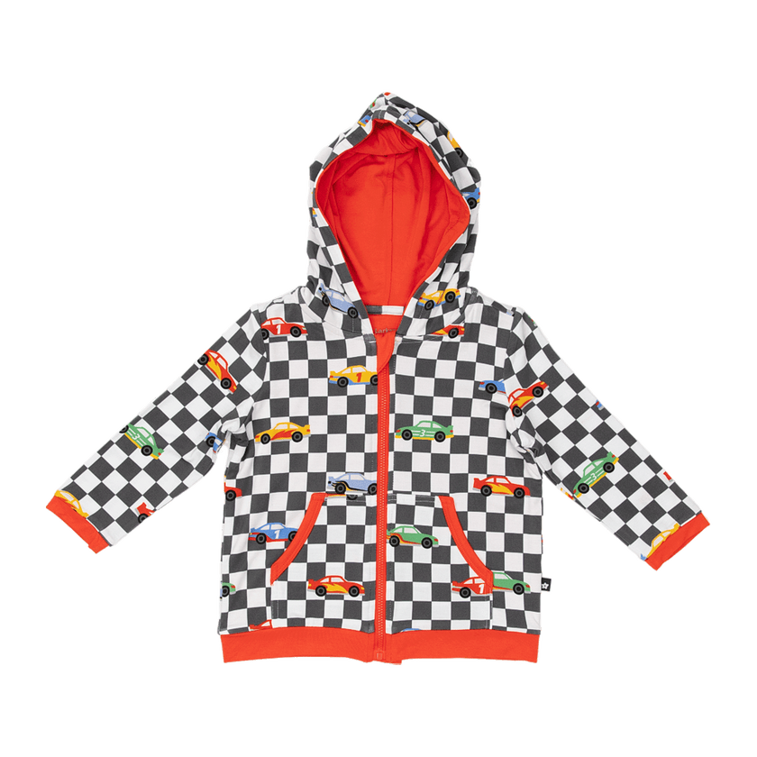 Zip Hoodie in Race Day