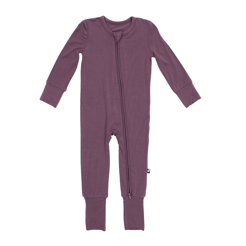 Convertible Footed Romper in Currant