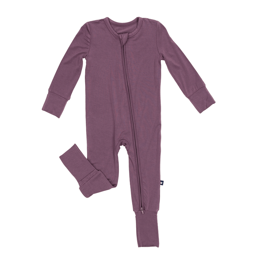 Convertible Footed Romper in Currant
