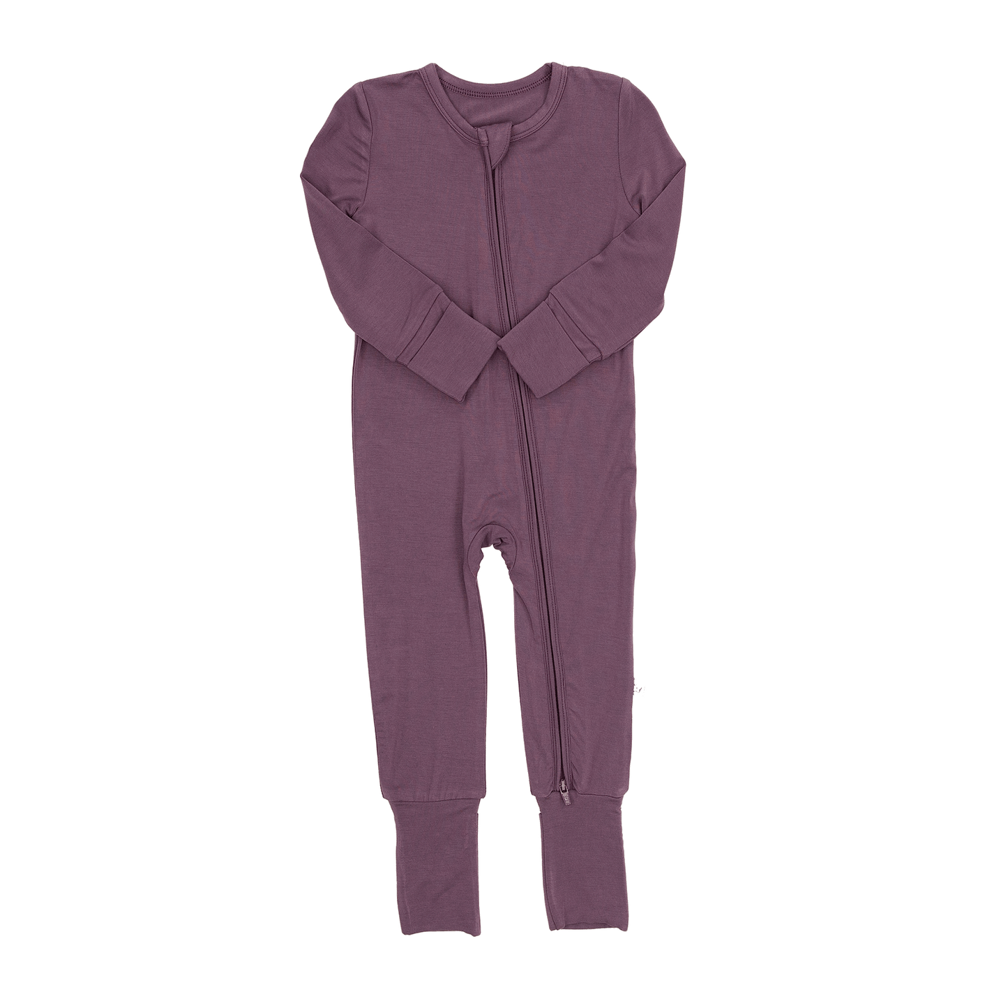 Convertible Footed Romper in Currant