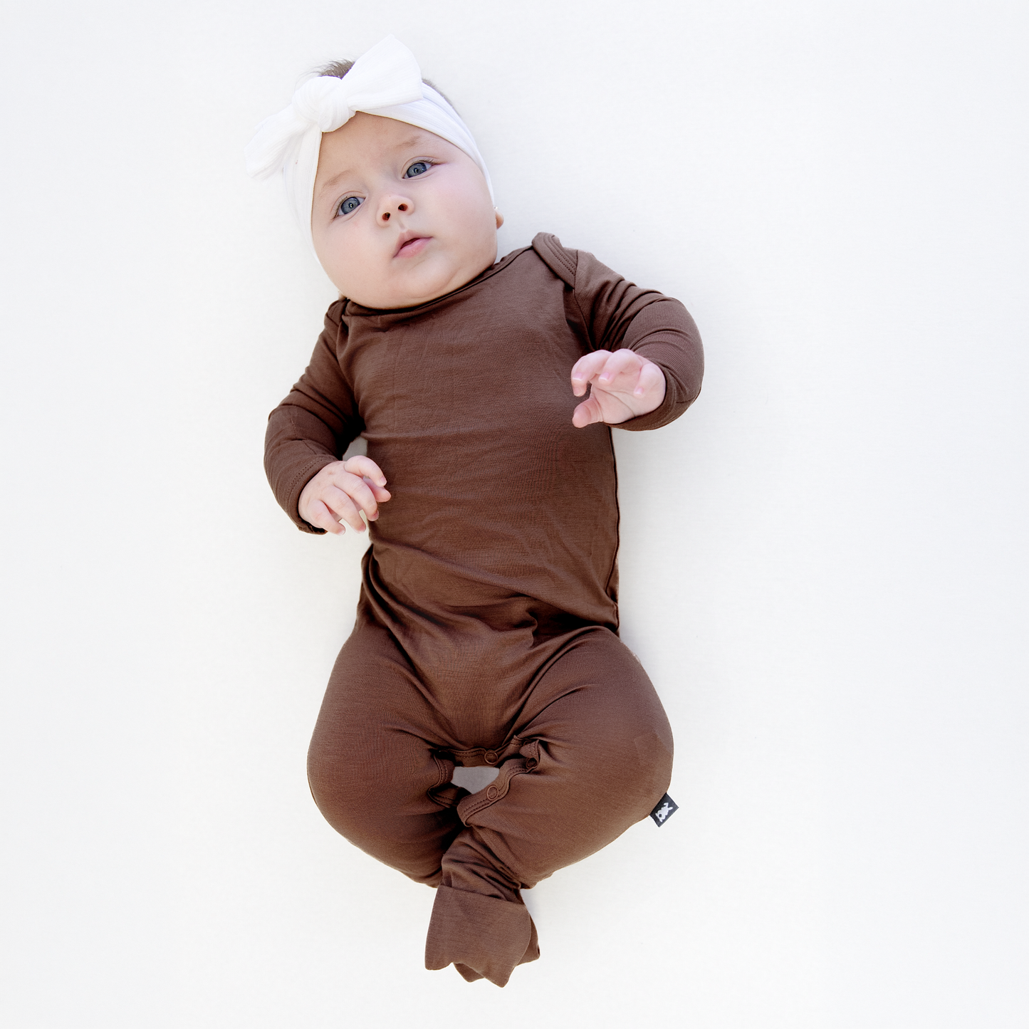 Infant Romper in Dark Brown