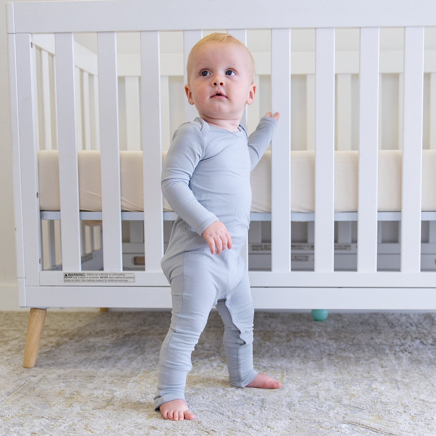 Infant Romper in Gray - Bumbunny Baby