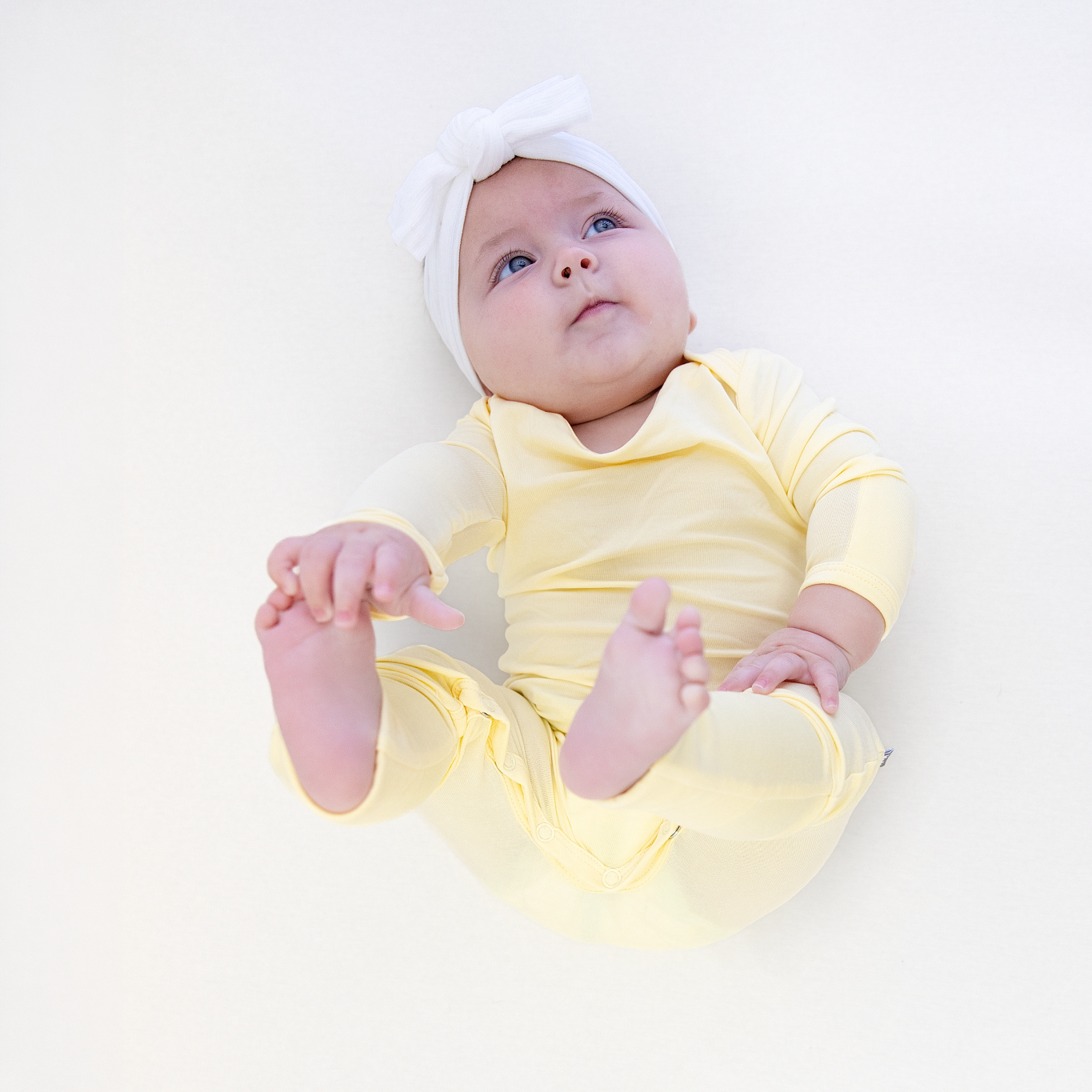Infant Romper in Pale Yellow