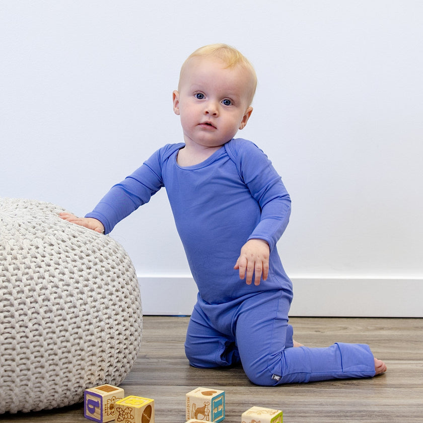 Infant Romper in Periwinkle - Bumbunny Baby