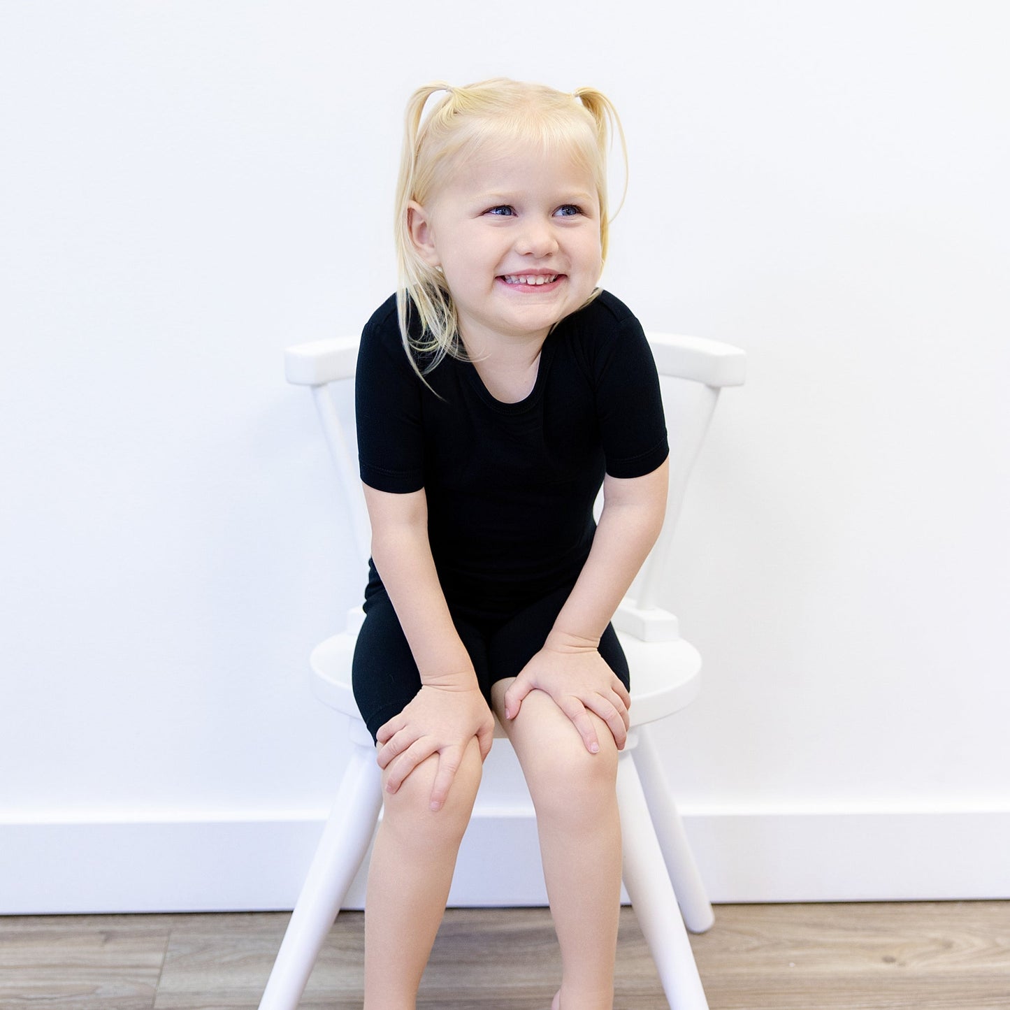 Short PJ Set in Black - Bumbunny Baby