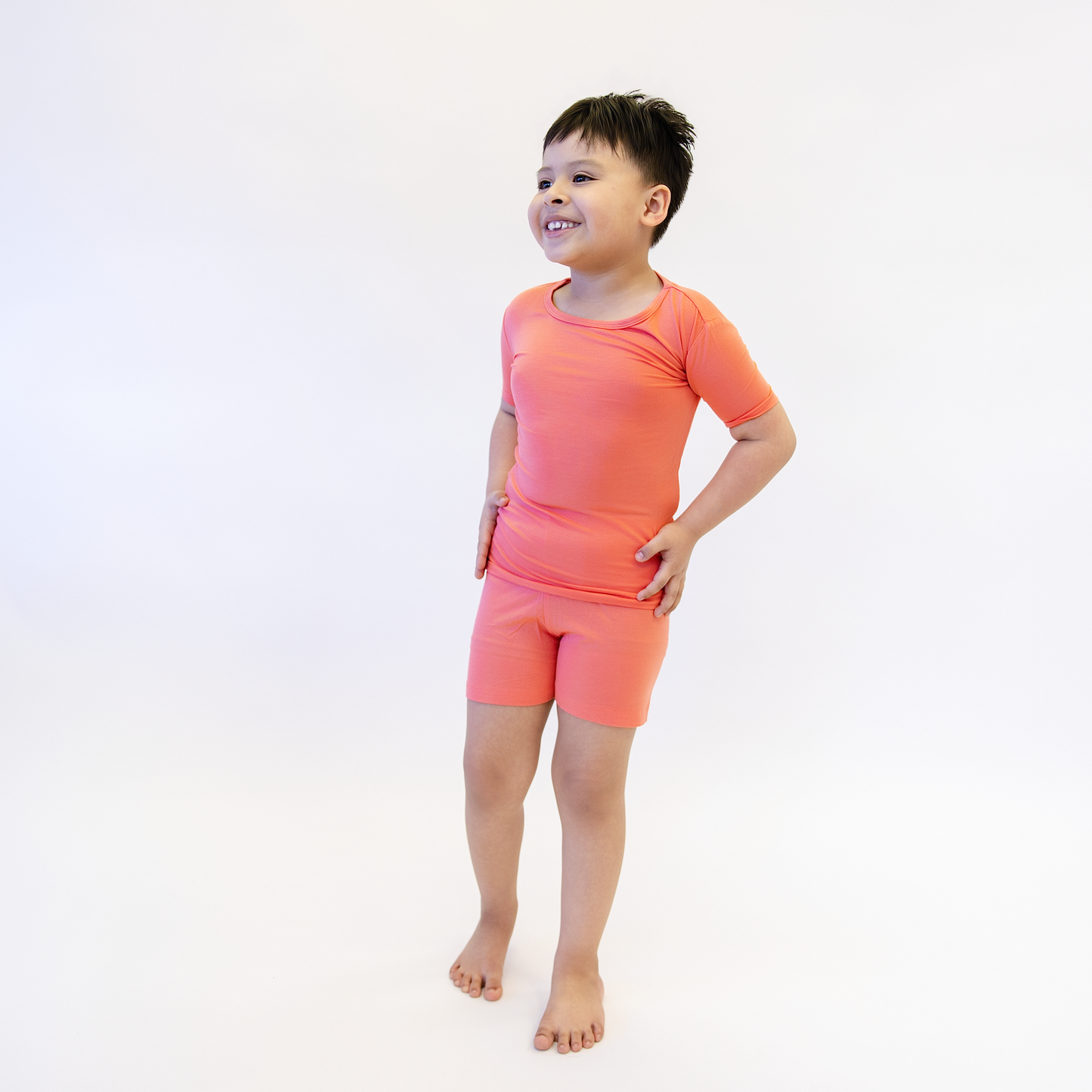 Short PJ Set in Coral
