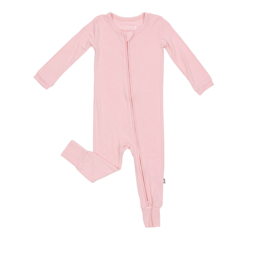 Toddler Zip Romper in Blush Pink