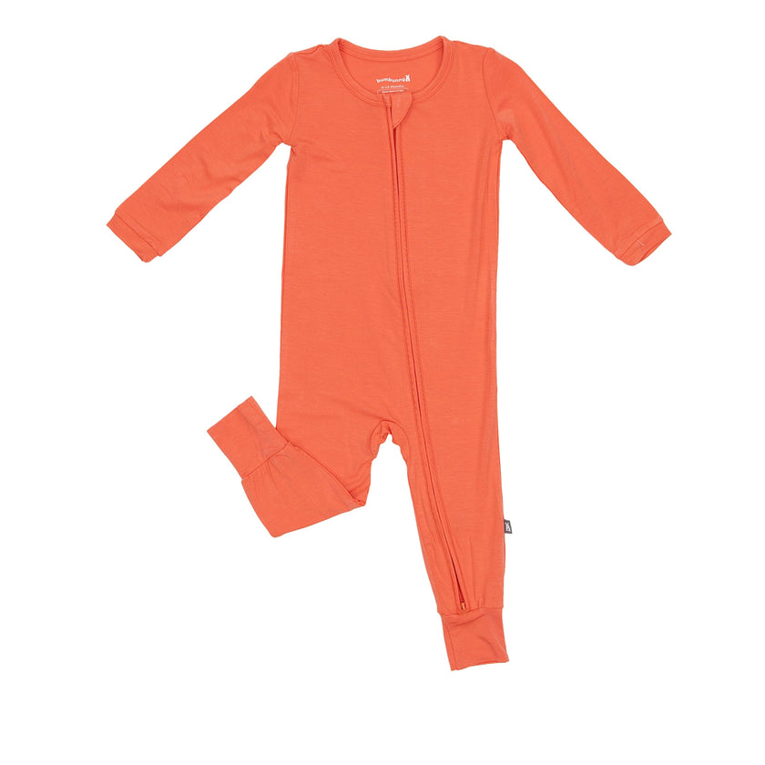 Toddler Zip Romper in Coral