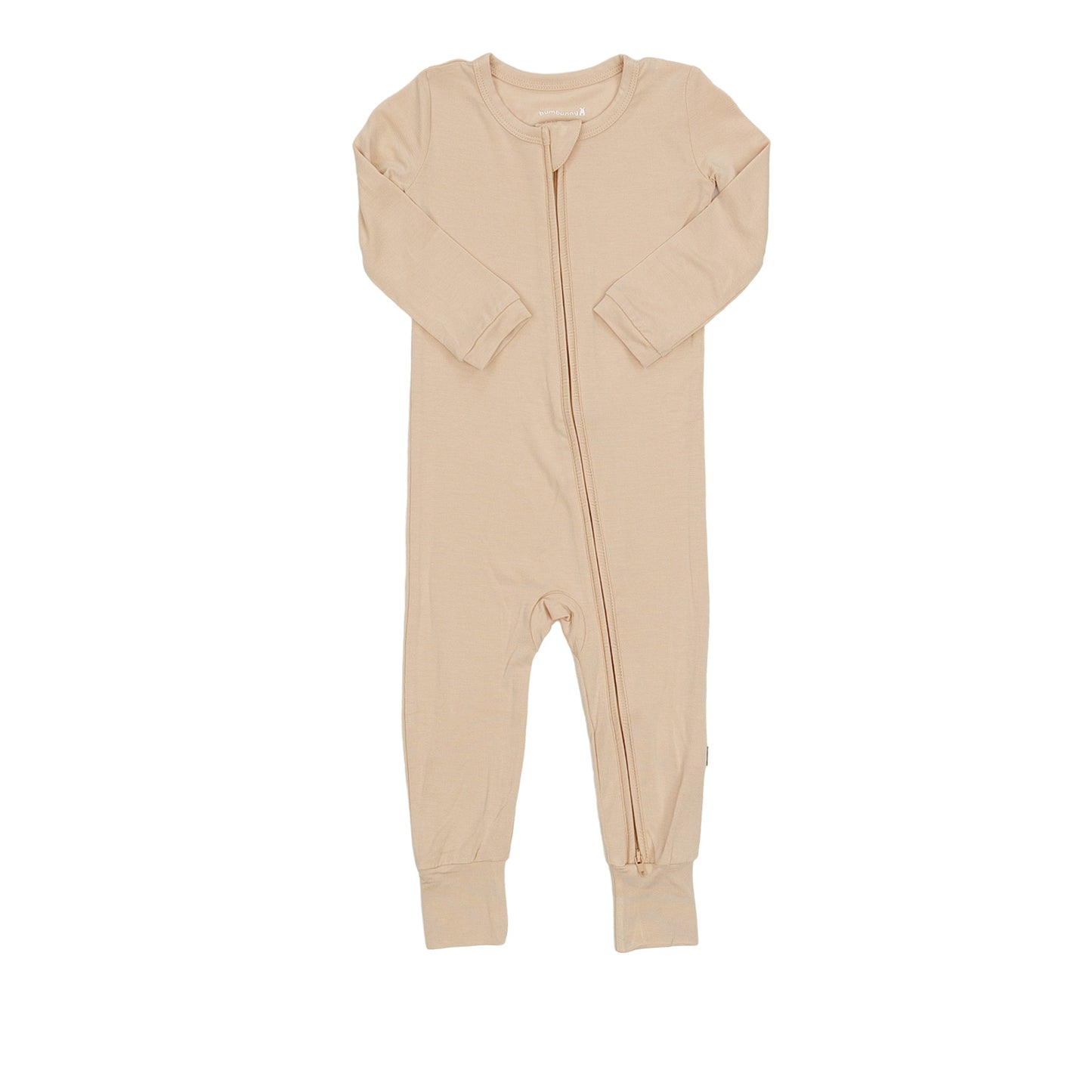 Toddler Zip Romper in Deep Beige