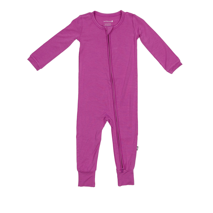 Toddler Zip Romper in Deep Mauve