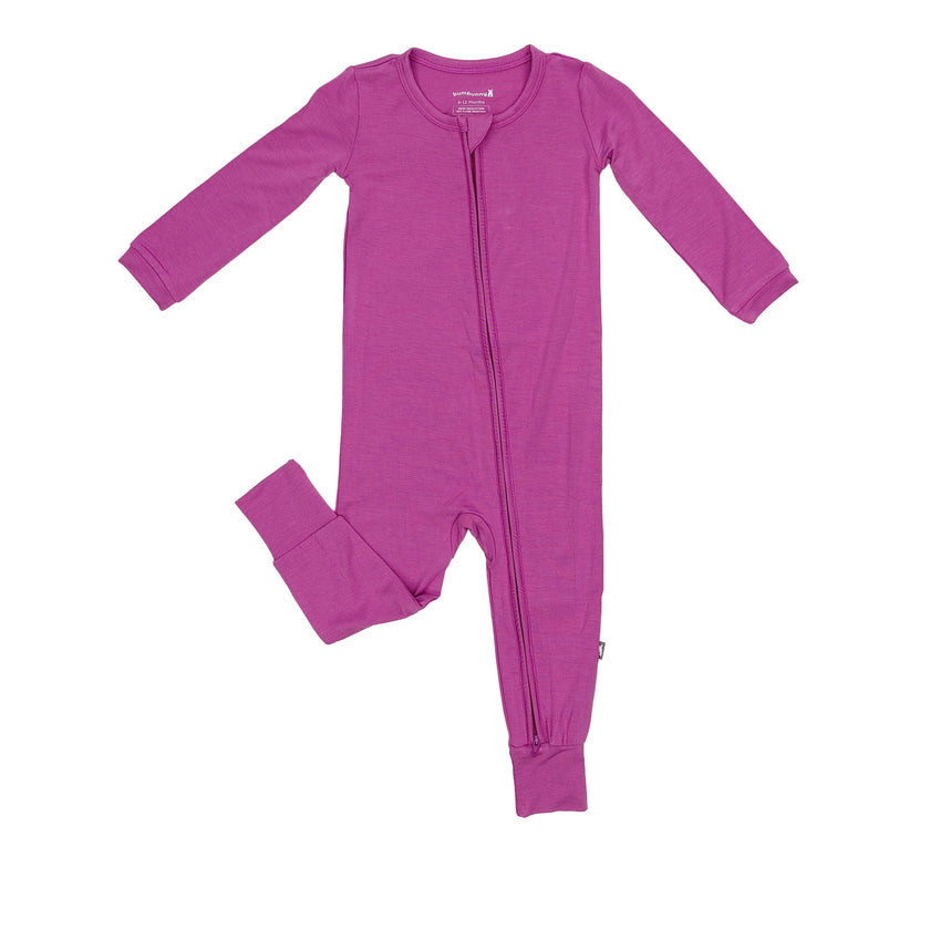 Toddler Zip Romper in Deep Mauve
