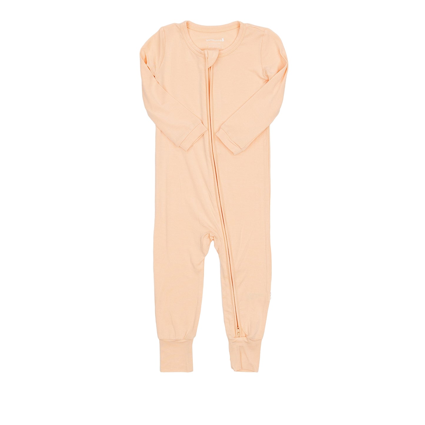 Toddler Zip Romper in Soft Peach