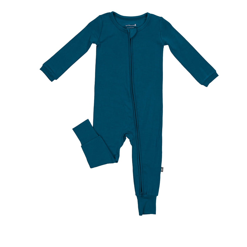 Toddler Zip Romper in Teal