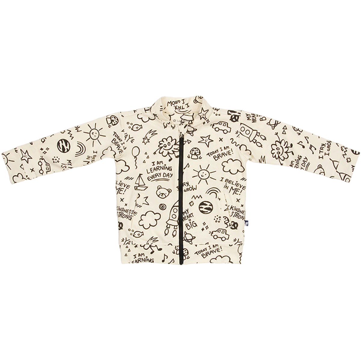 Bomber Jacket in Cool Doodles