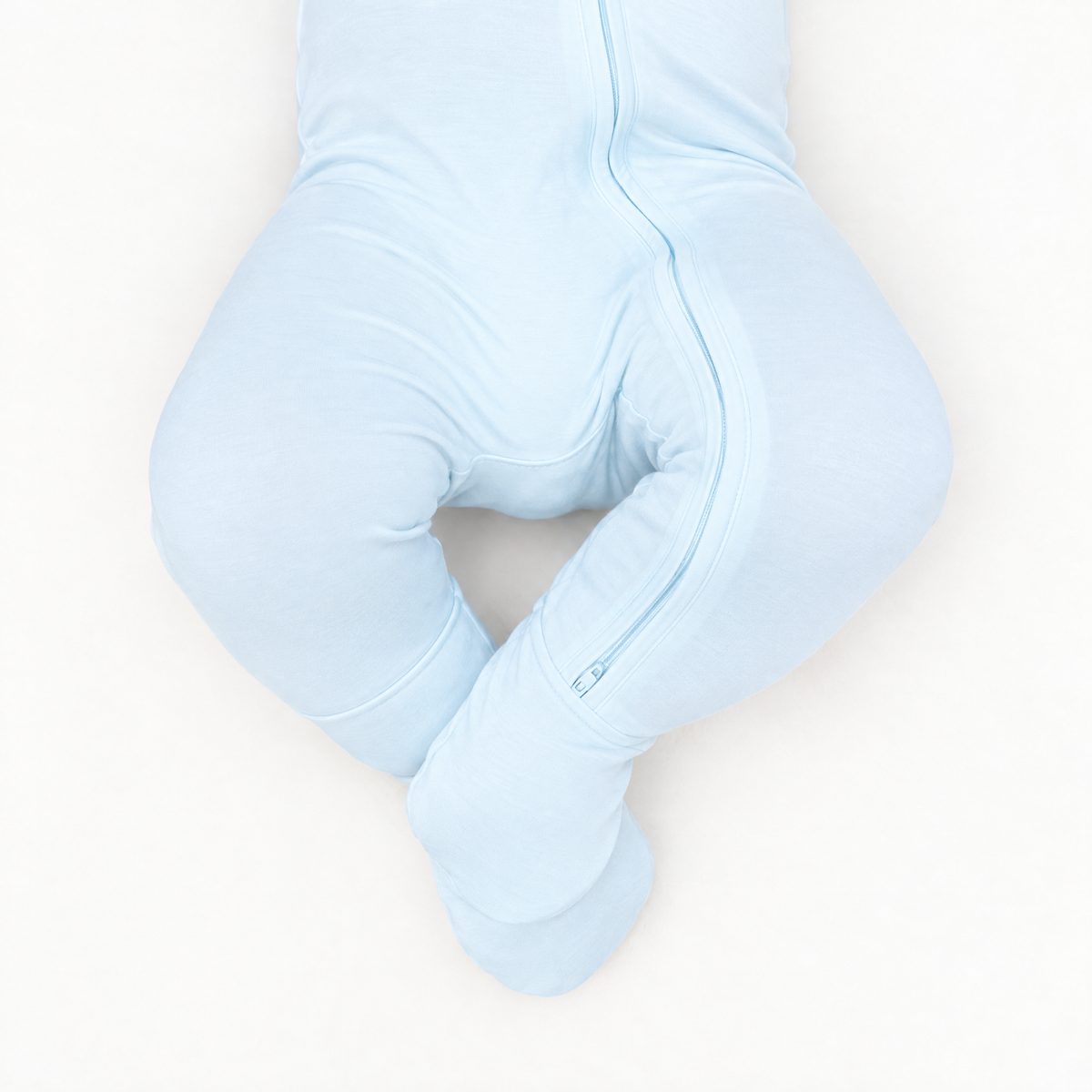 Zip Footie in Aqua