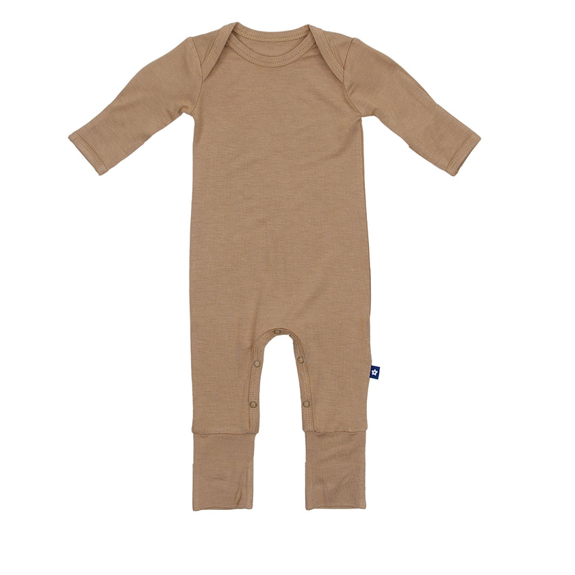 Infant Romper in Mocha