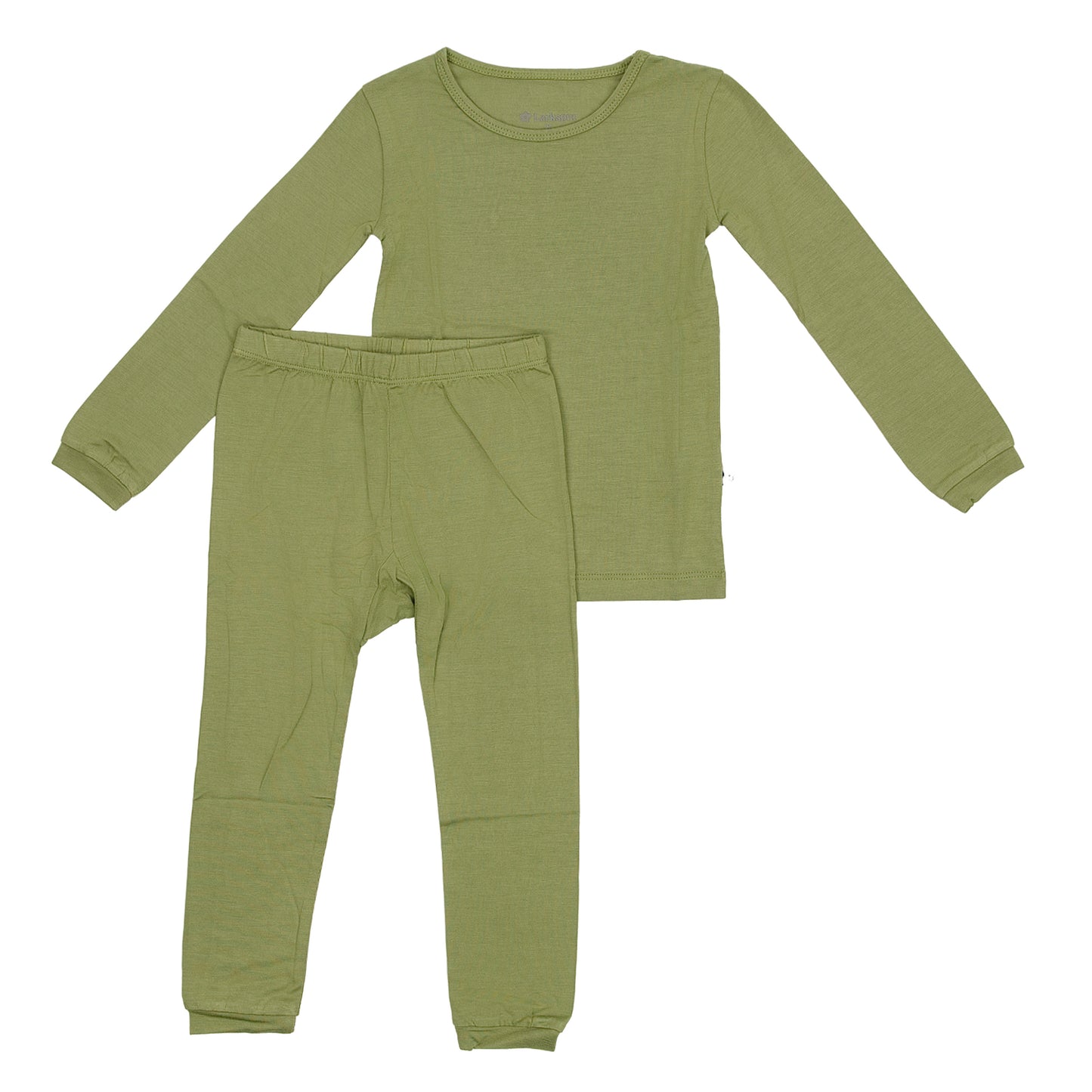 Long Sleeve Pajamas in Basil