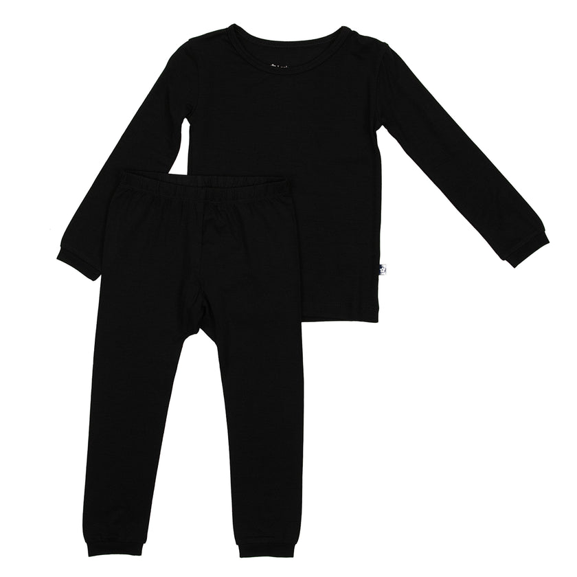 Long Sleeve Pajamas in Black