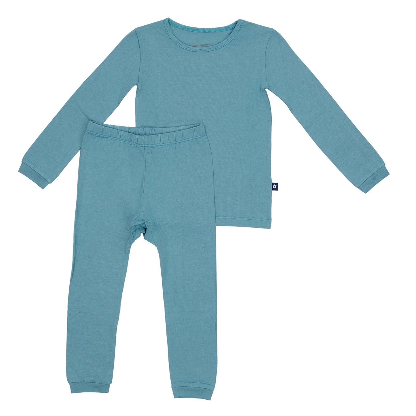 Long Sleeve Pajamas in Seaglass