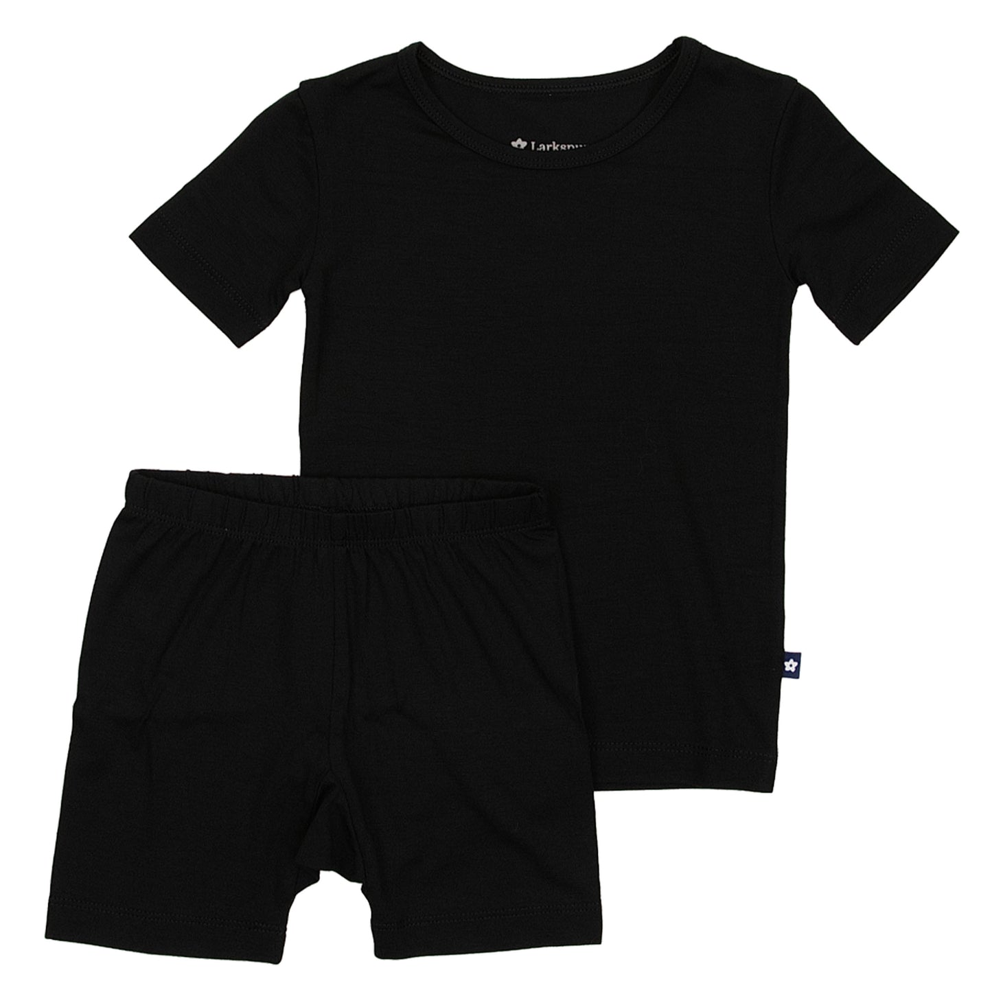 Short Sleeve Pajamas in Black